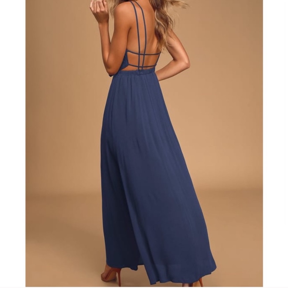 Lulus blue maxi dress